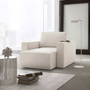A Byron kitolható ülésű kanapé kiemeli az egyszerű formákat, a minimalista stílus jellegzetességét