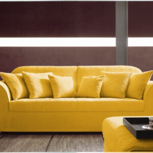 Az Aida klasszikus kanapé megvásárolható fotelként és több méretben elérhető két- vagy háromszemélyes kanapéként is.