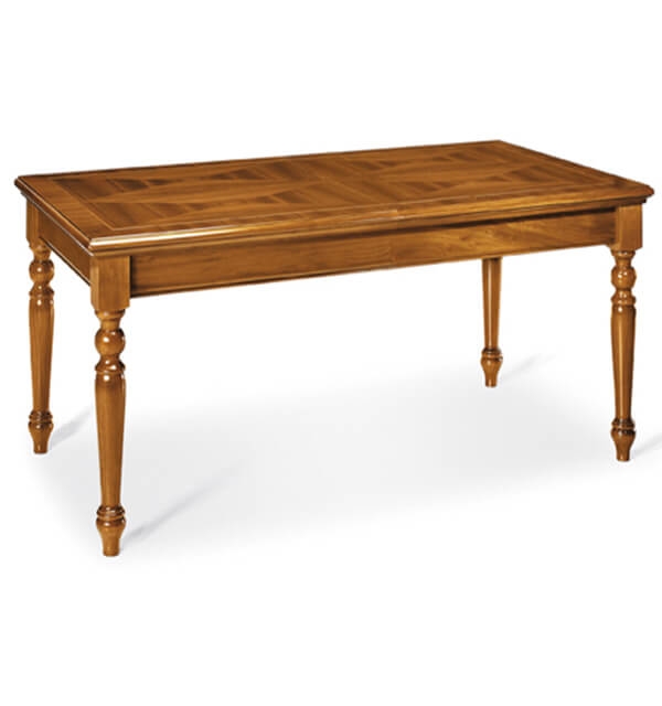Az 57 hosszabbítható téglalap alakú klasszikus fa asztal már alapjáraton sem egy kis méretű klasszikus, klasszicista stílusjegyekkel bíró asztal.