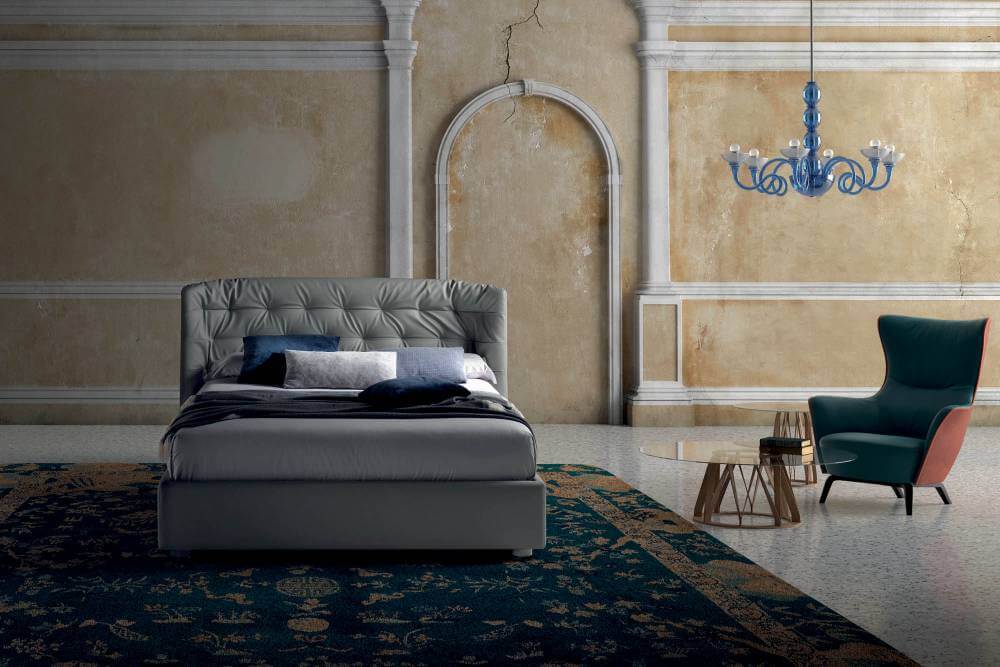 Az Elite klasszikus ágy teljesen kárpitozott olasz franciaágy