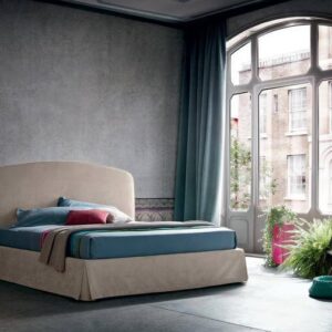 A Vern franciaágy klasszikus megjelenésű és letisztult formavilágú kárpitos ágy