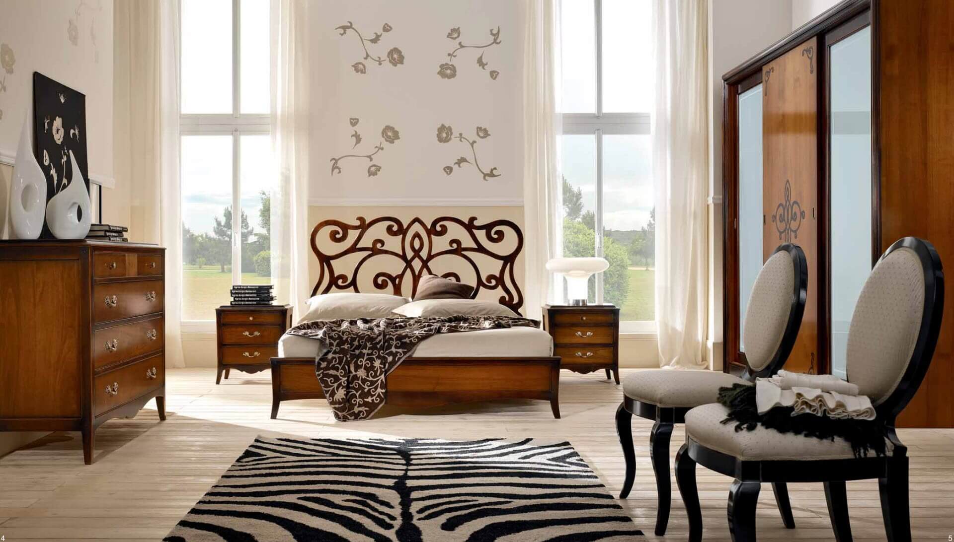 A Monet klasszikus ágy az FM Bottega d'Arte olasz bútorgyártó cég terméke.