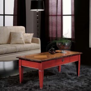 A Klasszikus kisasztal H061 termék olyan téglalap alakú fa dohányzóasztal, aminek intarziás parketta stílusú asztallapja van.