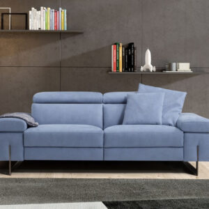 Candice relax kanapé modern kék enteriőrben