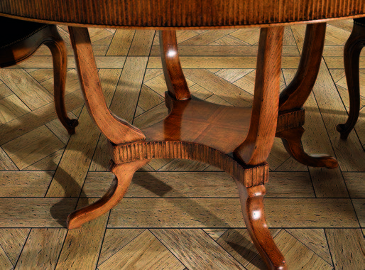 Kerek fa asztal négy lábbal - Monte Grappa Mobili