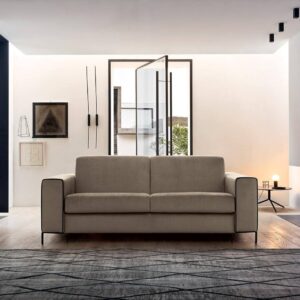 A Madison ágyazható kanapé vagy más néven ággyá nyitható kanapé egyet jelent a geometriai dizájnnal, a modern kubusos formákkal, a könnyen tisztítható szövetekkel és az aprólékos kivitelezéssel.