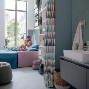 A Blair ágyazható kanapé minimalista vonalai, amelyeket a lekerekített párnák tompítanak, ideálisak a kis méretű lakásokba