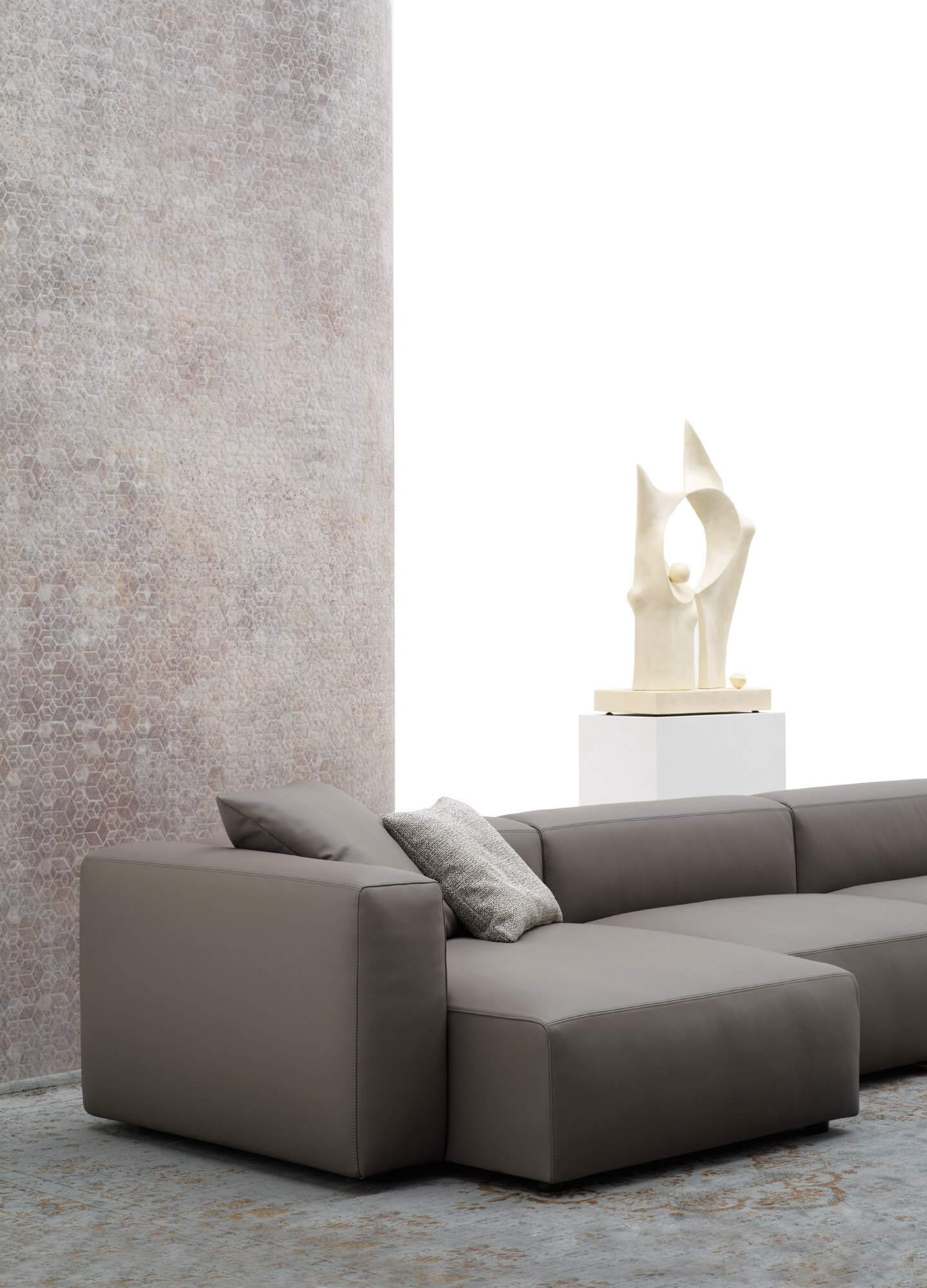 Alcazar design kanapé szürke sarokrész oldalról