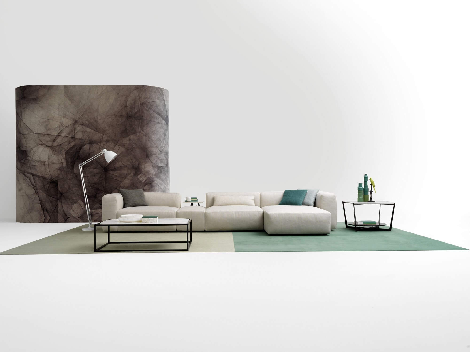 Az Alcazar design kanapé a moduláris kanapé távolról