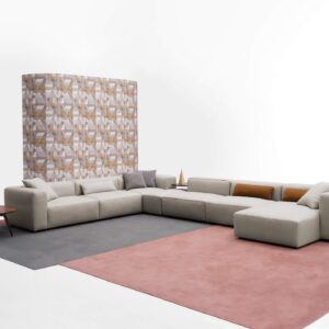 Az Alcazar design kanapé a moduláris kanapé világos színben hatalmas méretben