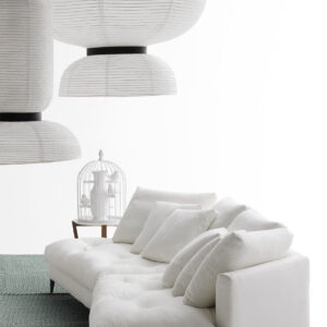 Alcove design kanapé fehér színben