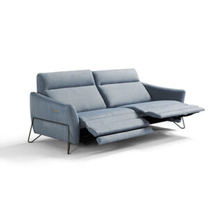Az elegáns és modern Gaia relax kanapé választható folttaszító impregnált szövet, ecobőr, bőr vagy kombinált változatban