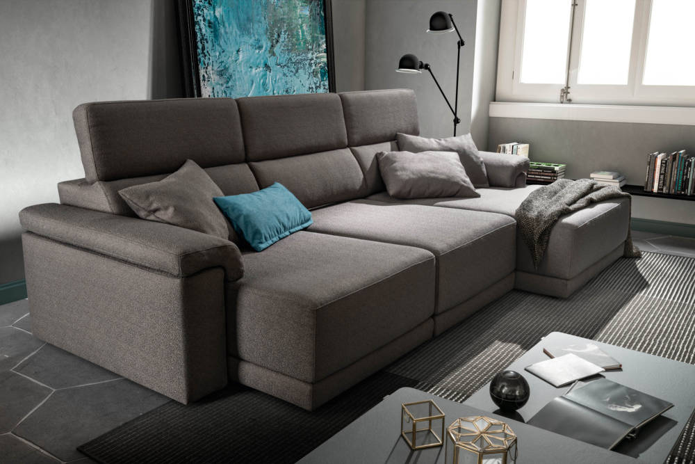 A Comfort kitolható kanapé sarokváltozatban is rendelhető.