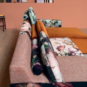 Murakami kanapé virágos szövetű változatban