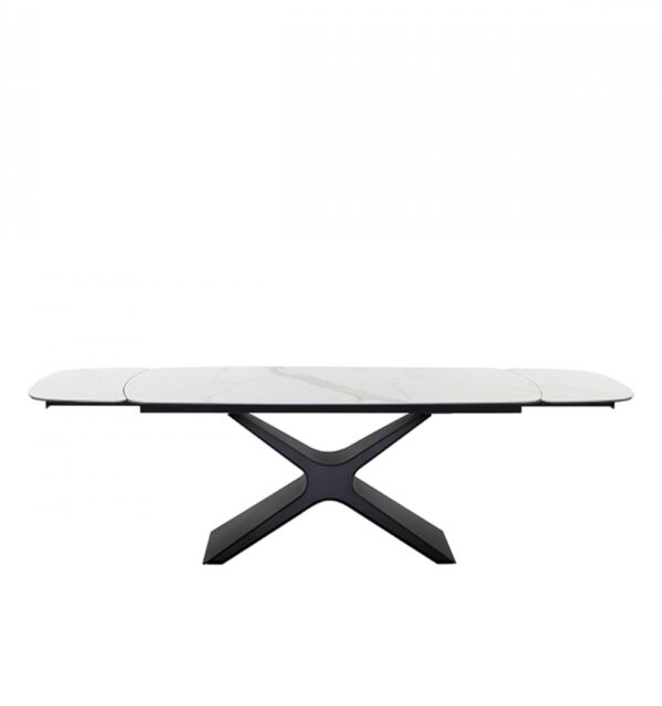 A Calliope asztal megjelenésében ötvöződik a kortárs dizájn és a klasszikus elegancia.
