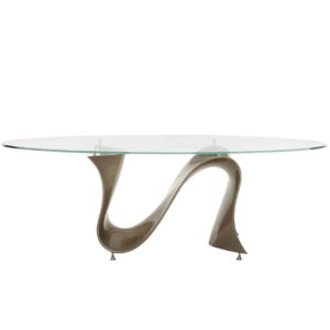 A Wave asztal a Tonin Casa olasz cég terméke, melynek lába egy speciális poliuretán műgyantából a Baydur®-ból készült.