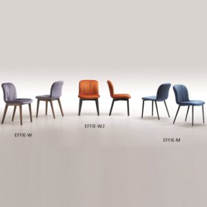 Az Effie szék nagy és puha felülettel rendelkezik, mely a dizájnnal együtt egy kényelmes remekművé teszi ezt a széket.